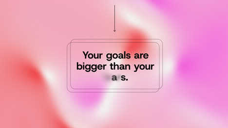 inspirational quote: your goals are bigger than your fears