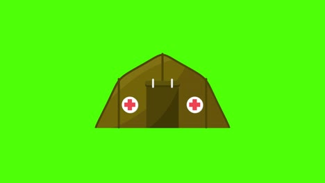 green screen, corona virus ,  hospital camp