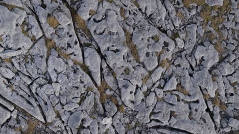 rocky limestone landscape of the burren, ireland, with a rugged and ancient feel