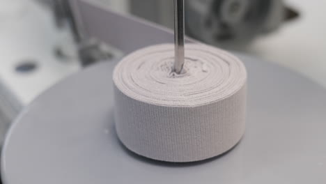 rolled paper on industrial machine