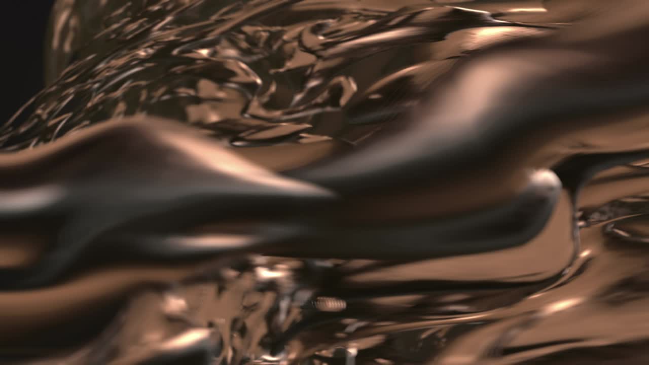 Abstract Liquid Bronze Loop