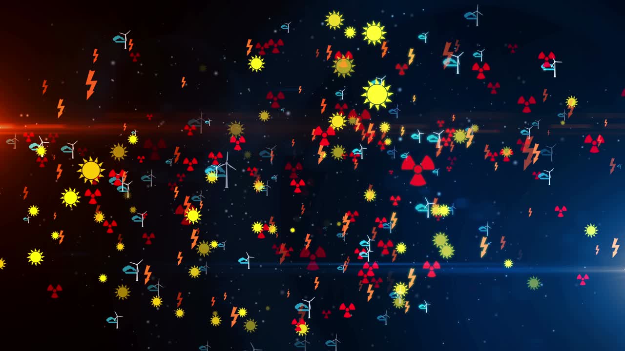 글로벌 탈탄소화 및 에너지 소용돌이 루프 및 원활한 배경