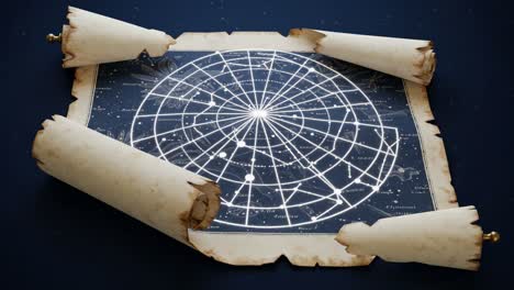 exploration of celestial wonders: an ancient star map revealed in two frames, showcasing the intricacies of the night sky from the past to present