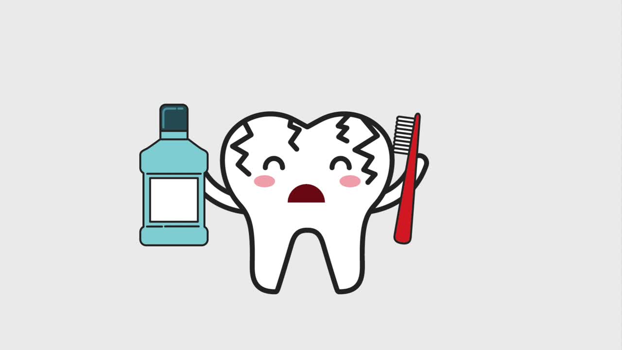 limpiador bucal para dientes de dibujos animados para enfermos, cepillo, higiene dental