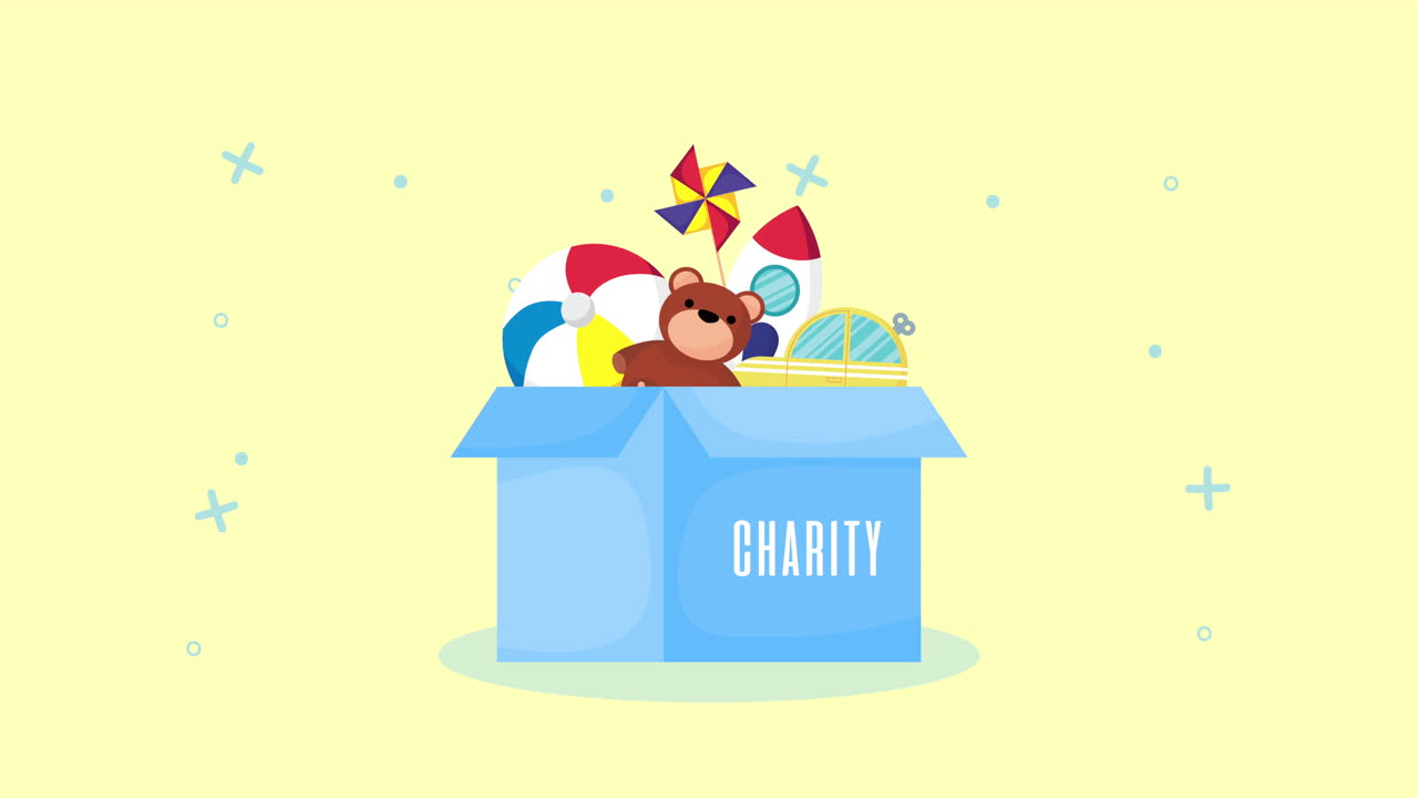 Donation Box Filled with Toys