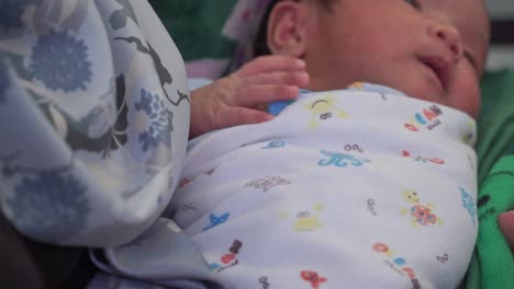 adorable sleeping newborn baby