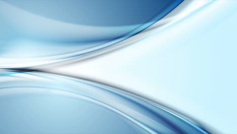 fondo de movimiento abstracto de ondas lisas brillantes y azules