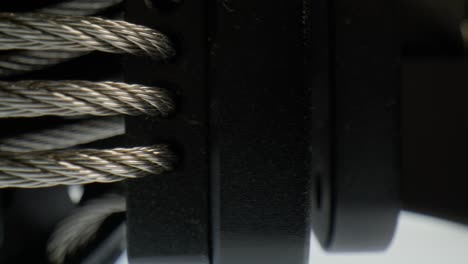 a spring with macro video close up moving.