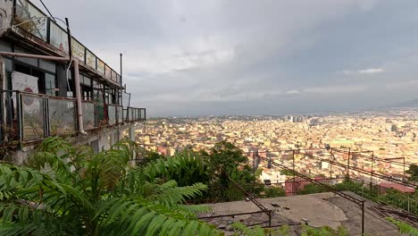 cityscape from a hillside building in naples