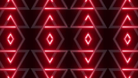 red neon triangle geometric pattern