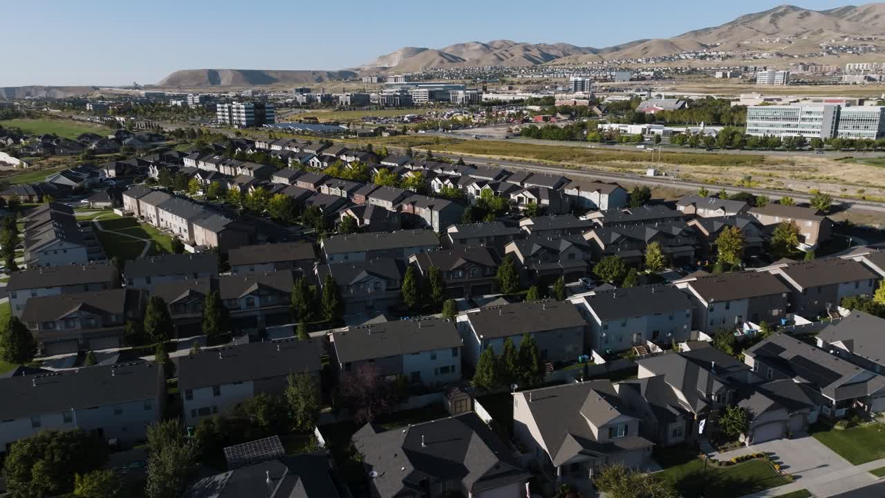 실리콘 슬로프와 도시 개발, 유타 - 공중에서 밀어