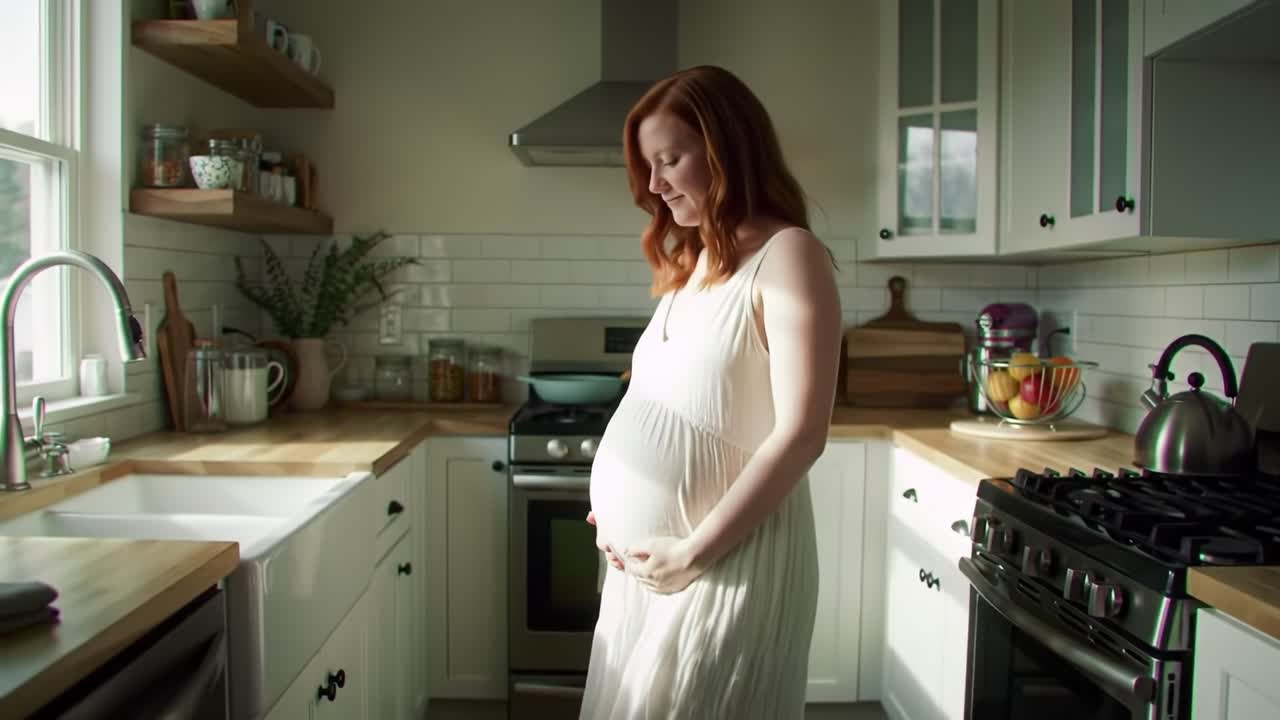 Pregnant Woman in the Kitchen