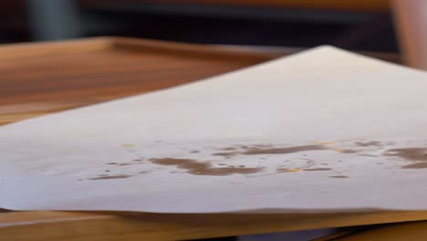 close-up of a freshly baked croissant on a tray