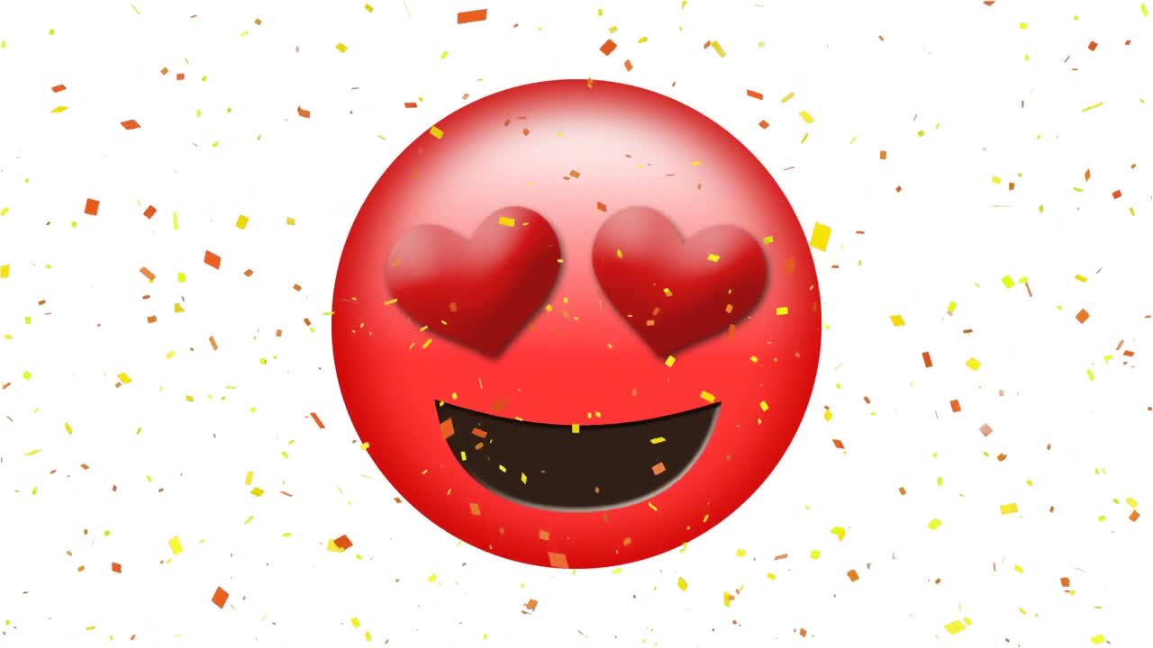 심장 눈으로 사랑하는 이모티콘