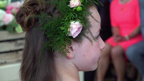 pretty girl at a wedding