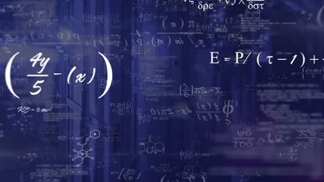 animation of mathematical data processing over computer servers