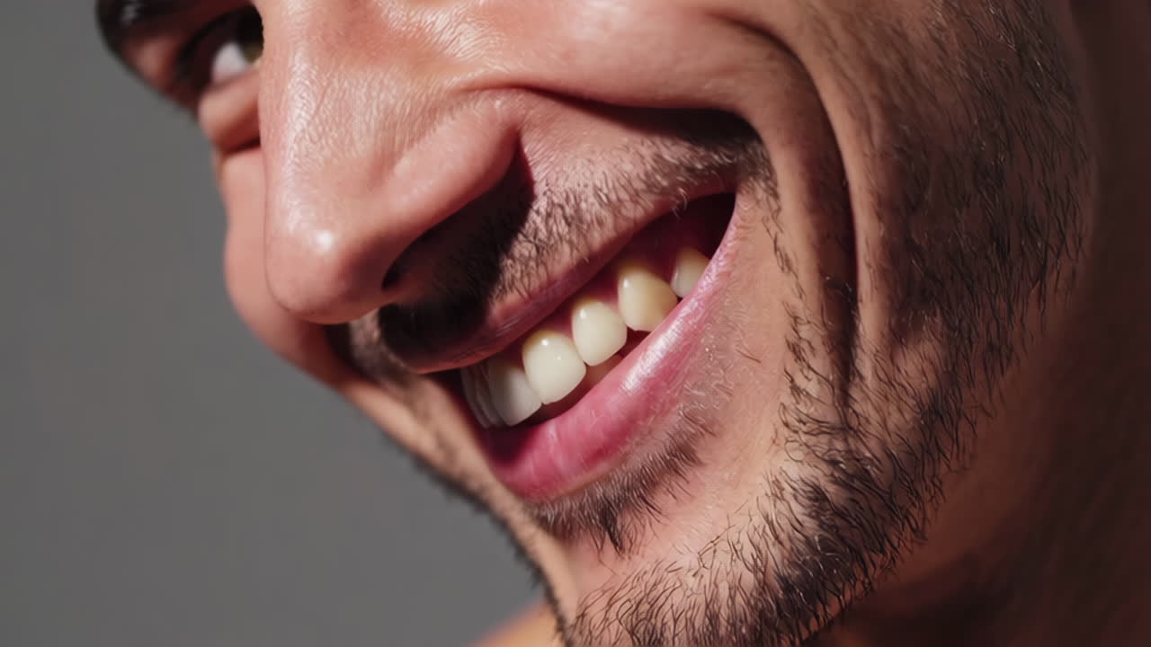 Close-up portrait of a man smiling