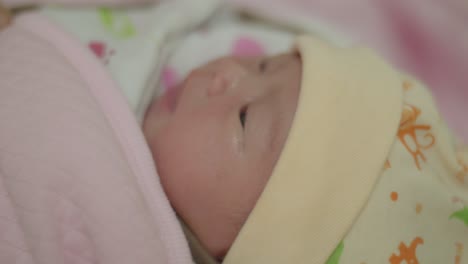 close-up of a newborn baby