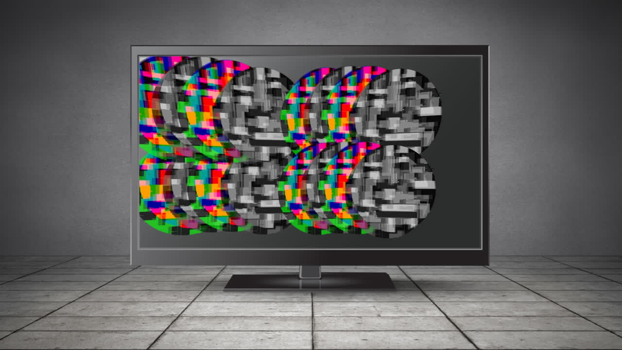 정적인 lcd 화면