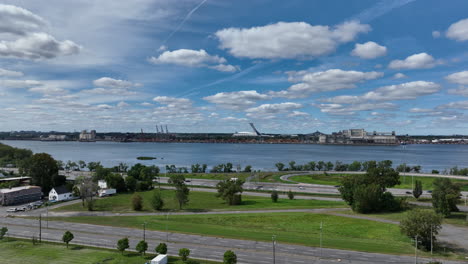 travel and tourism in montreal summertime aerial