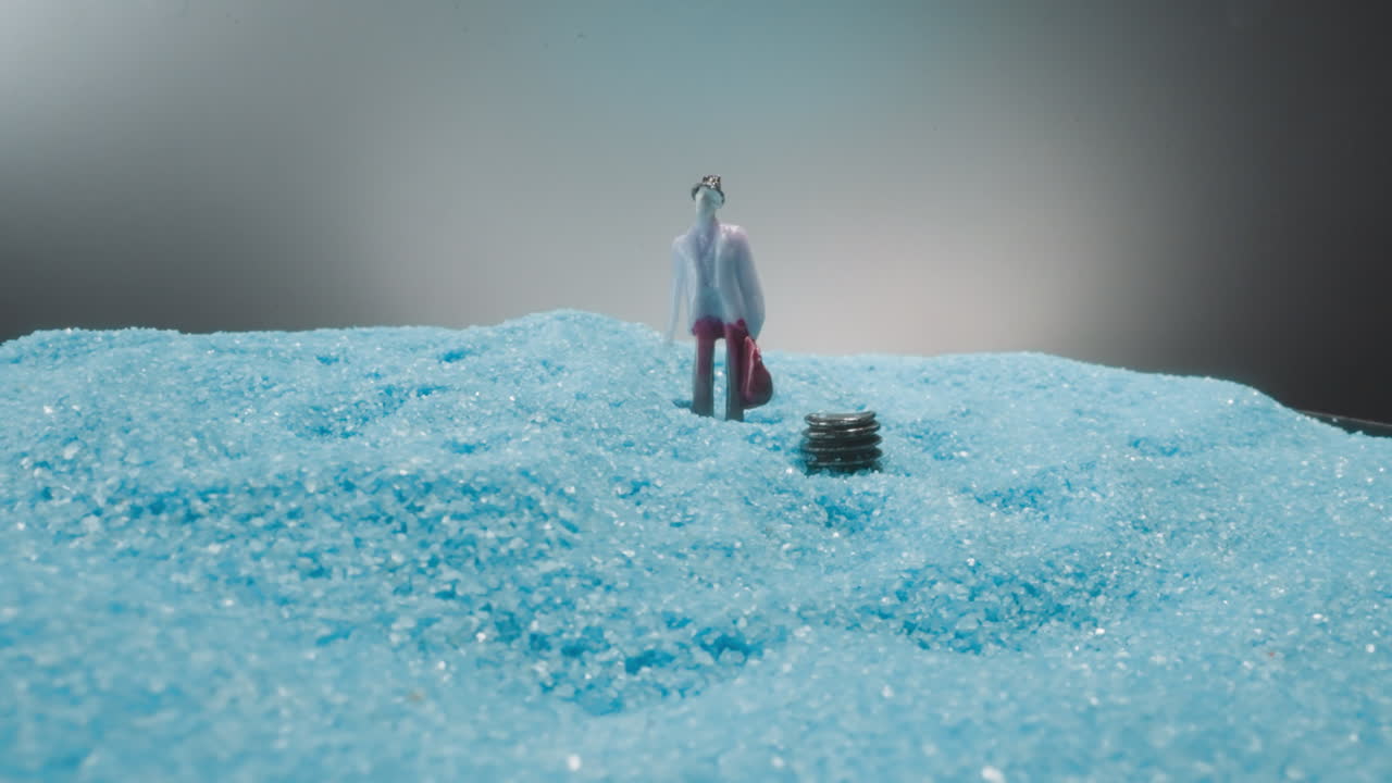 벤치 근처 에 서 있는 가방 을 들고 있는 노인 의 인공적 인 인물