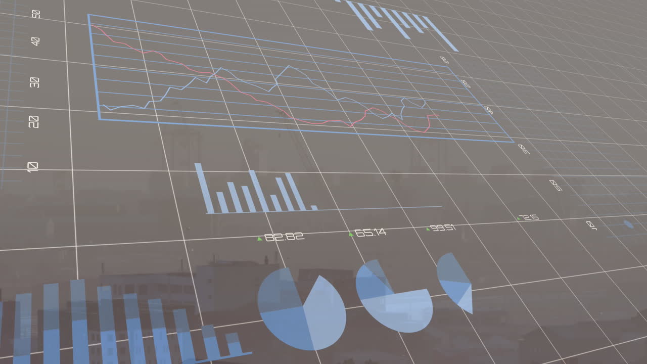 animación de las estadísticas y el procesamiento de datos financieros en la red