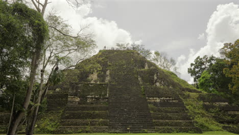 lost world temple pyramid. tikal national park. mayan civilization archaeological ruins. guatemala