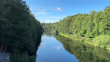 durham town city north east england cathedral university river wear bridge