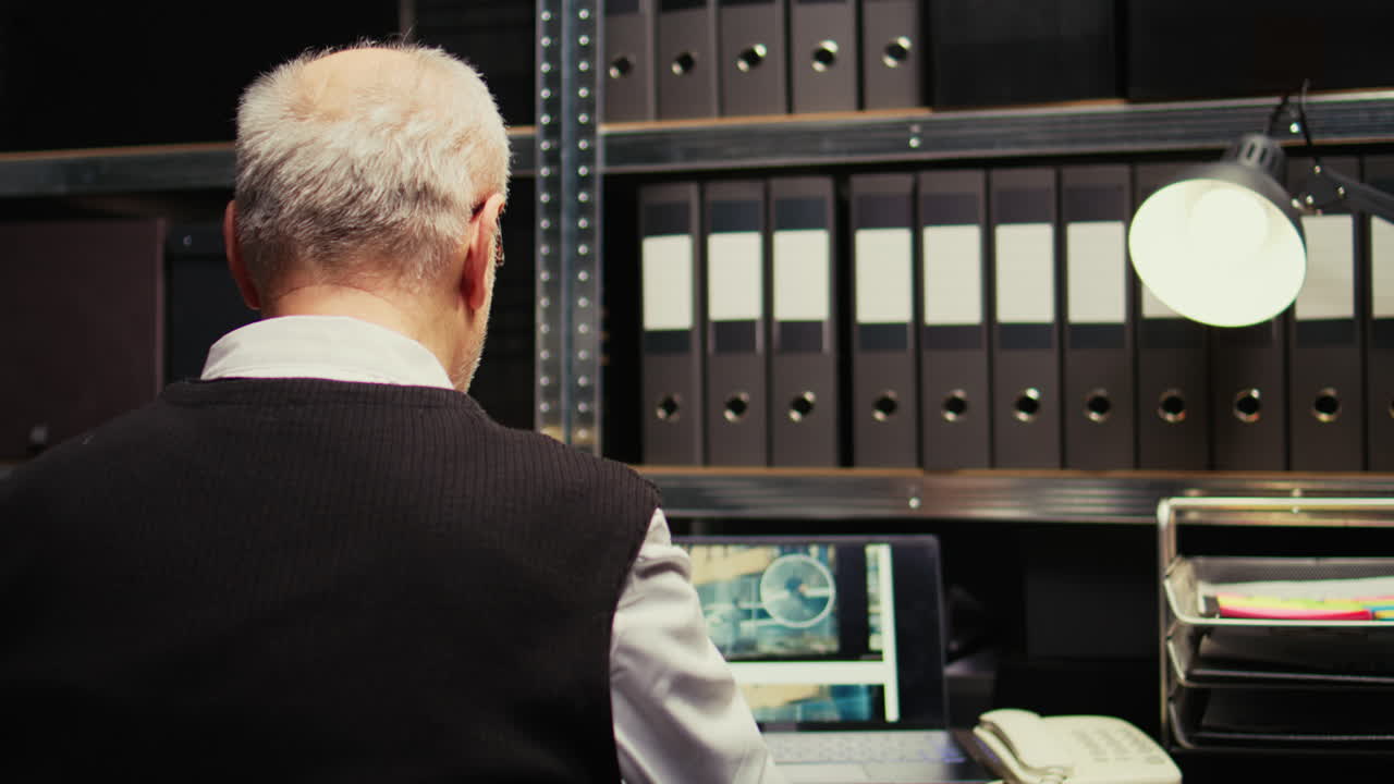 Man working at desk in office