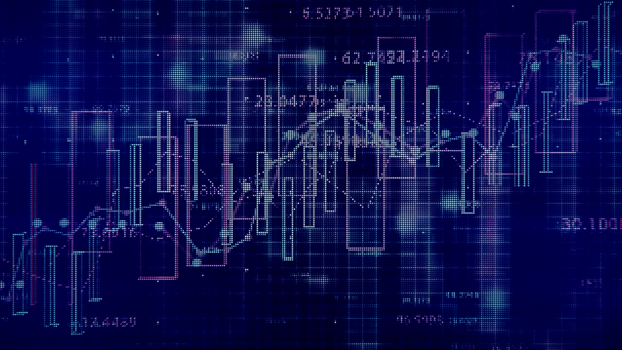 el concepto de datos financieros 4k.