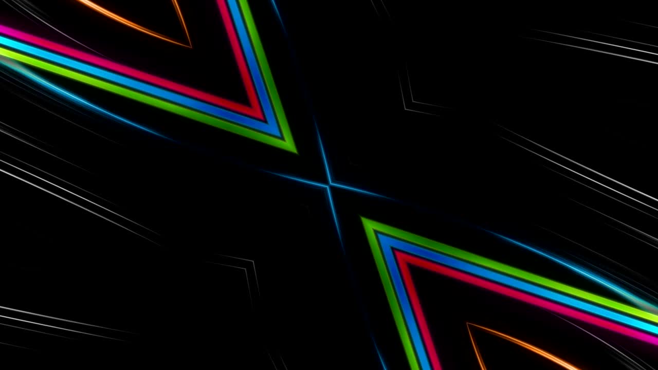 Abstract Kaleidoscope Technology Animation, Background, Rendering, Loop