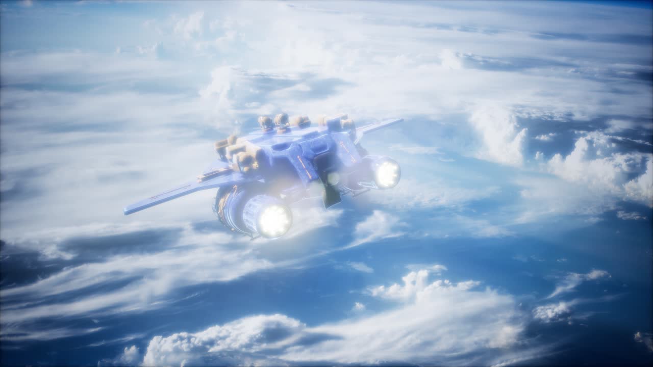 임무에 이륙하는 우주 왕복선