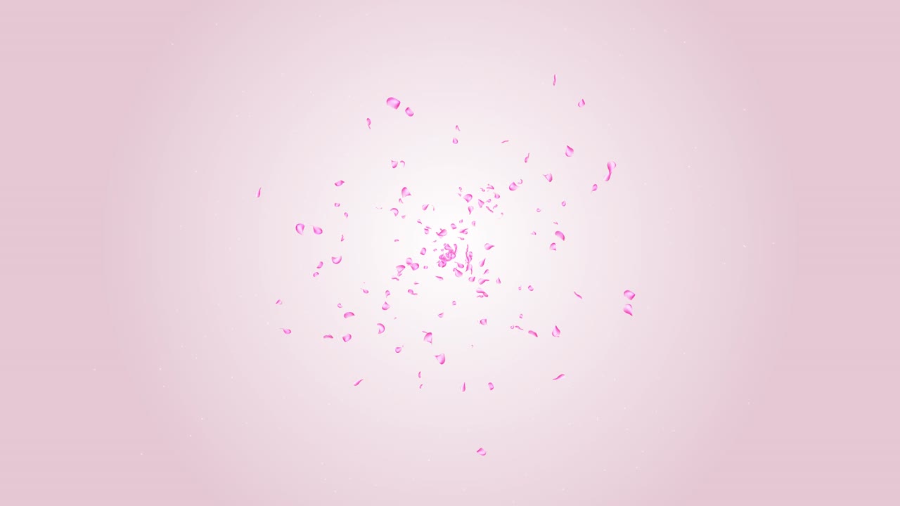 Random rose petals against background green screen great for presentation forms ad wedding birthday