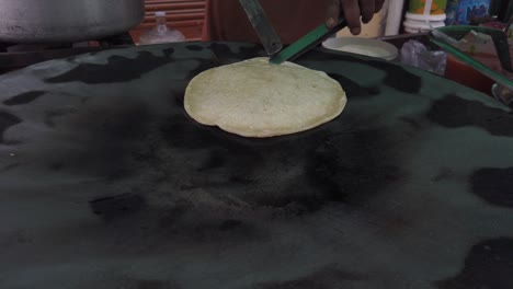 making of traditional and real indian street food