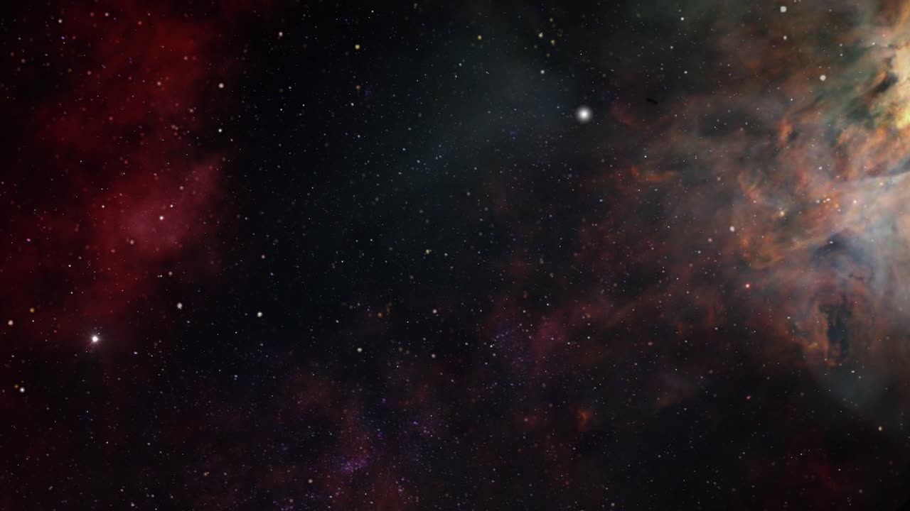 exploración espacial a la nebulosa en el universo