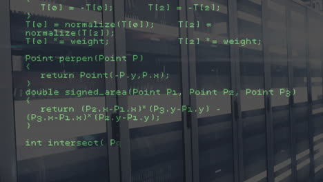 Animation of data processing over computer servers