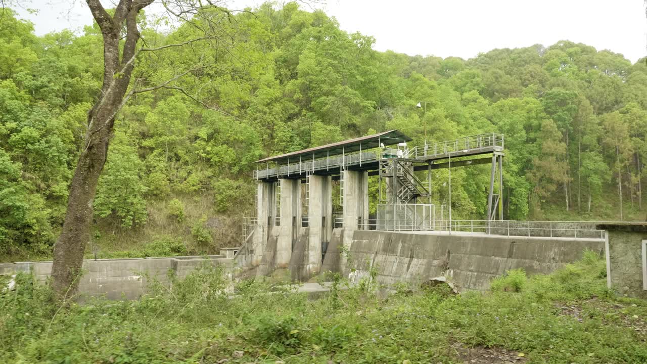 Big dam in Pohara city, Nepal.
