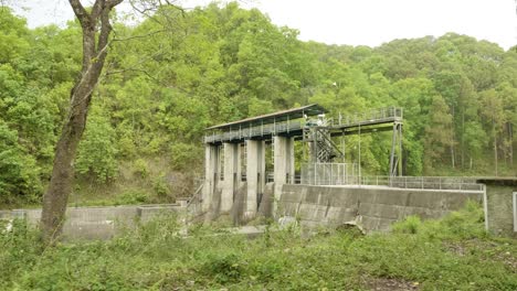 big dam in pohara city, nepal.