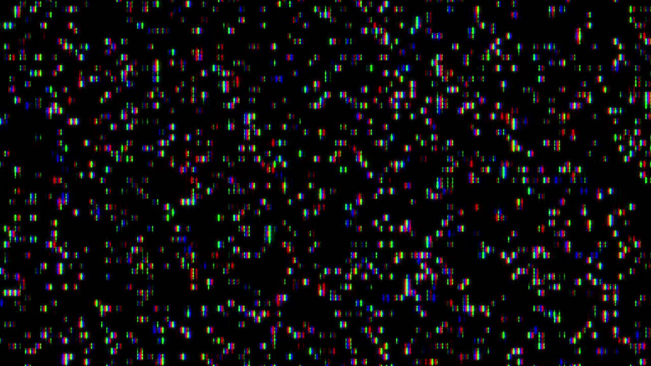 Flickering Digital Glitch Static Noise Background