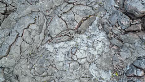 Close-up-Aerial-of-Lava-Field,-Big-Island,-Hawaii