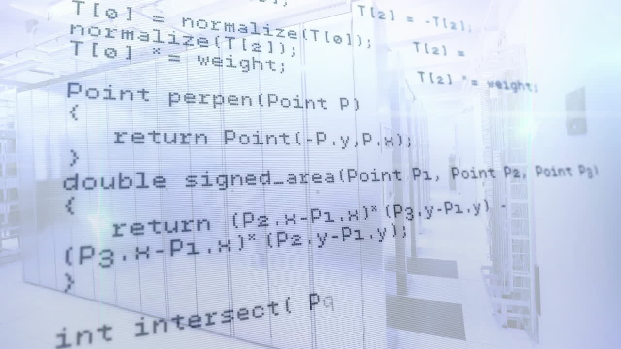 Animating computer code over transparent screens in modern office environment
