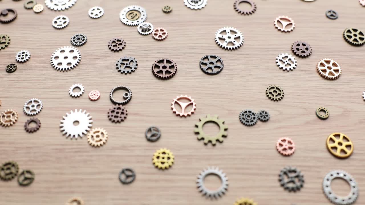 Collection of Gears and Cogwheels