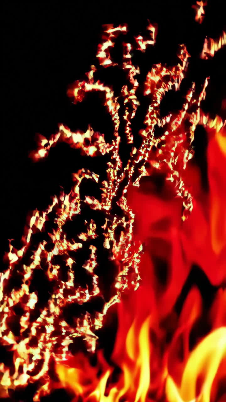 추상적인 화재 패턴