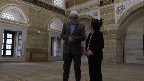 grandfather showing how praying