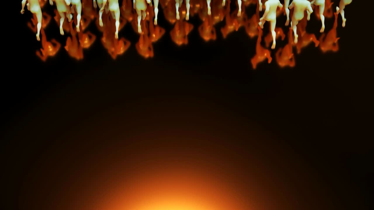 달리는 사람들의 추상적인 군중.