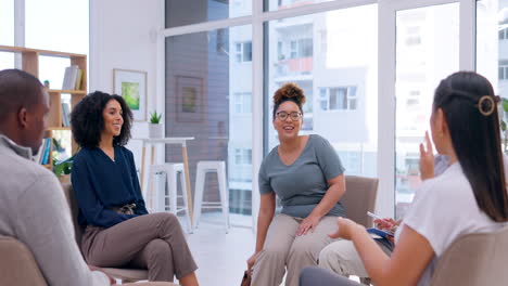 support group, therapy and meeting for discussion