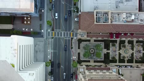 aerial video of heavily trafficked streets