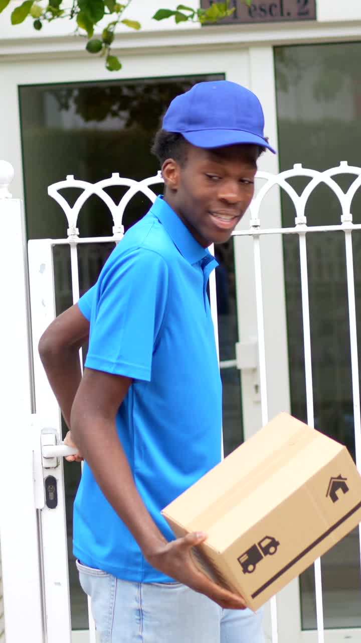 Delivery Man with Package