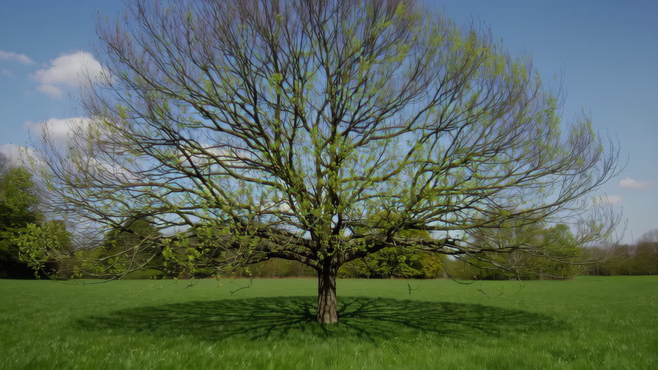 Large Tree in a Green Field