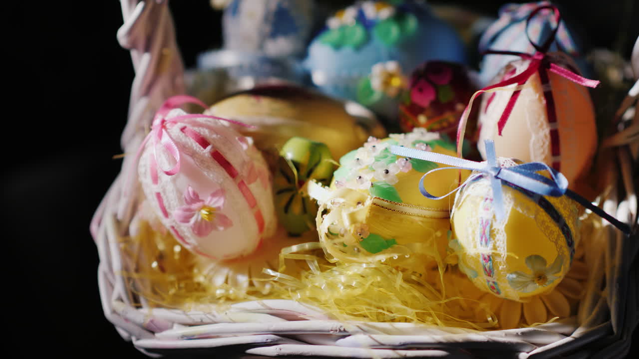 장식용 부활절 달걀 바구니 08